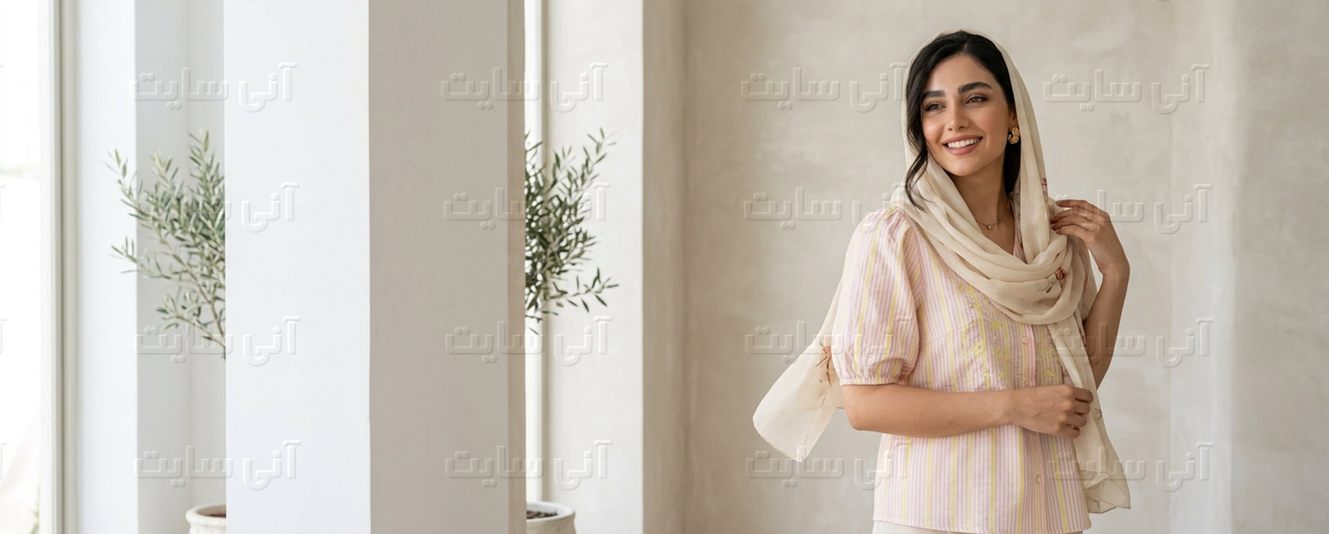 دانلود تصویر آماده برای بنر سایت فروشگاهی | استایل راحتی شومیز و شلوار تابستانه زنانه و دخترانه