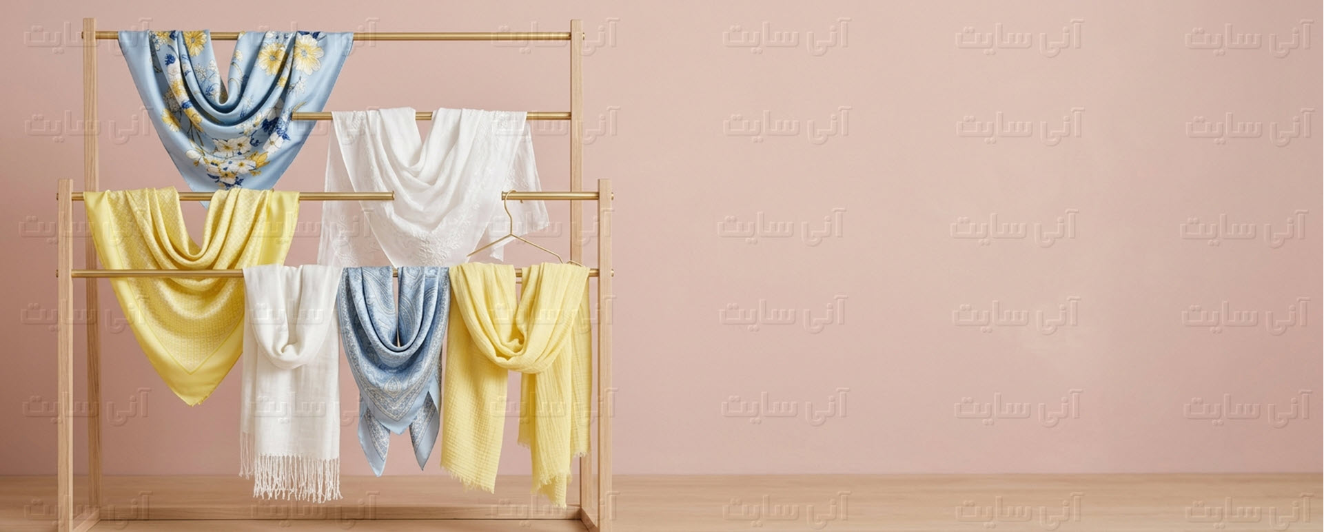 دانلود تصویر آماده برای بنر سایت فروشگاهی | کالکشن شال و روسری بهاره