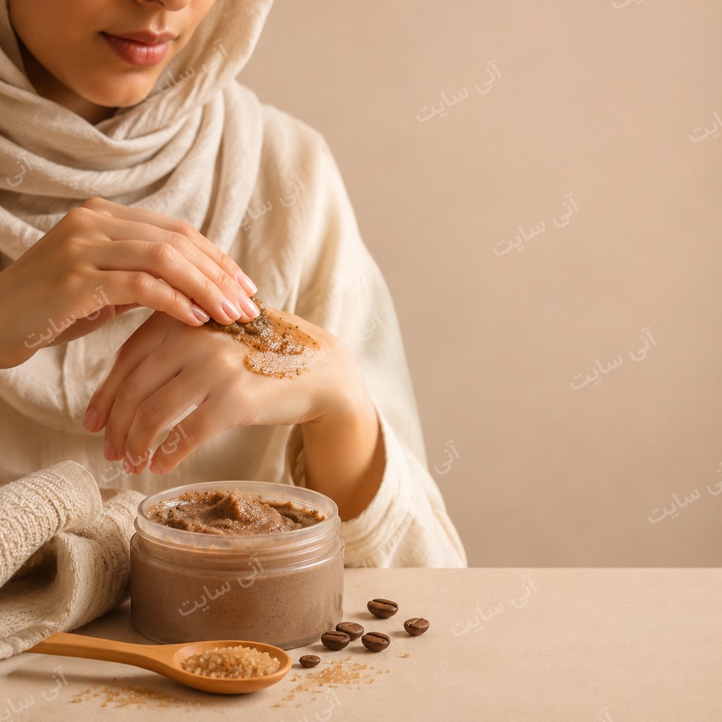 دانلود تصویر آماده سرم | اسکراب بدن با بافت واقعی و حس نرمی پوست