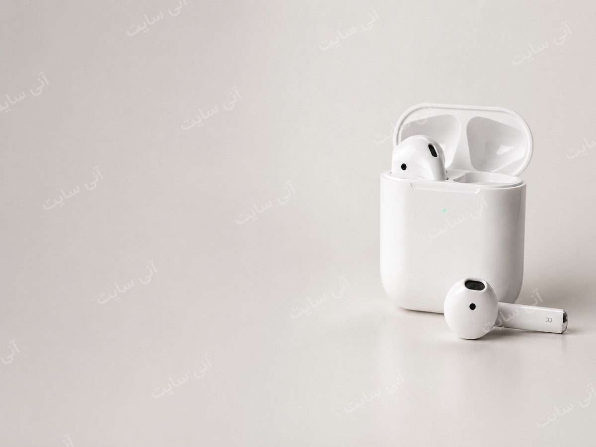 دانلود تصویر آماده برای بنر سایت فروشگاهی | بنر AirPods