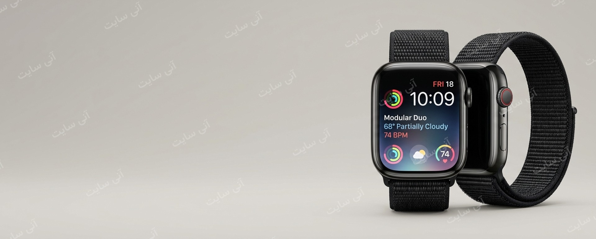 دانلود تصویر آماده برای بنر سایت فروشگاهی | بنر Apple Watch