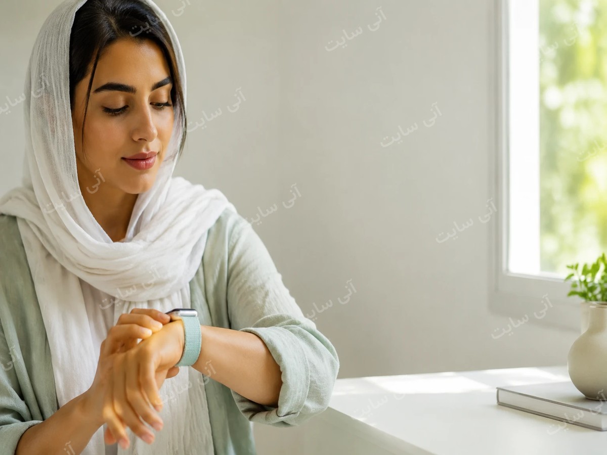 دانلود تصویر آماده فروشگاه لوازم الکترونیکی | بنر ساعت هوشمند اپل با بند اسپورت