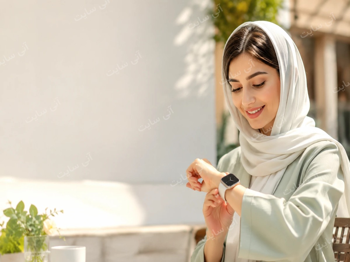 دانلود تصویر آماده فروشگاه لوازم الکترونیکی | بنر ساعت هوشمند اپل