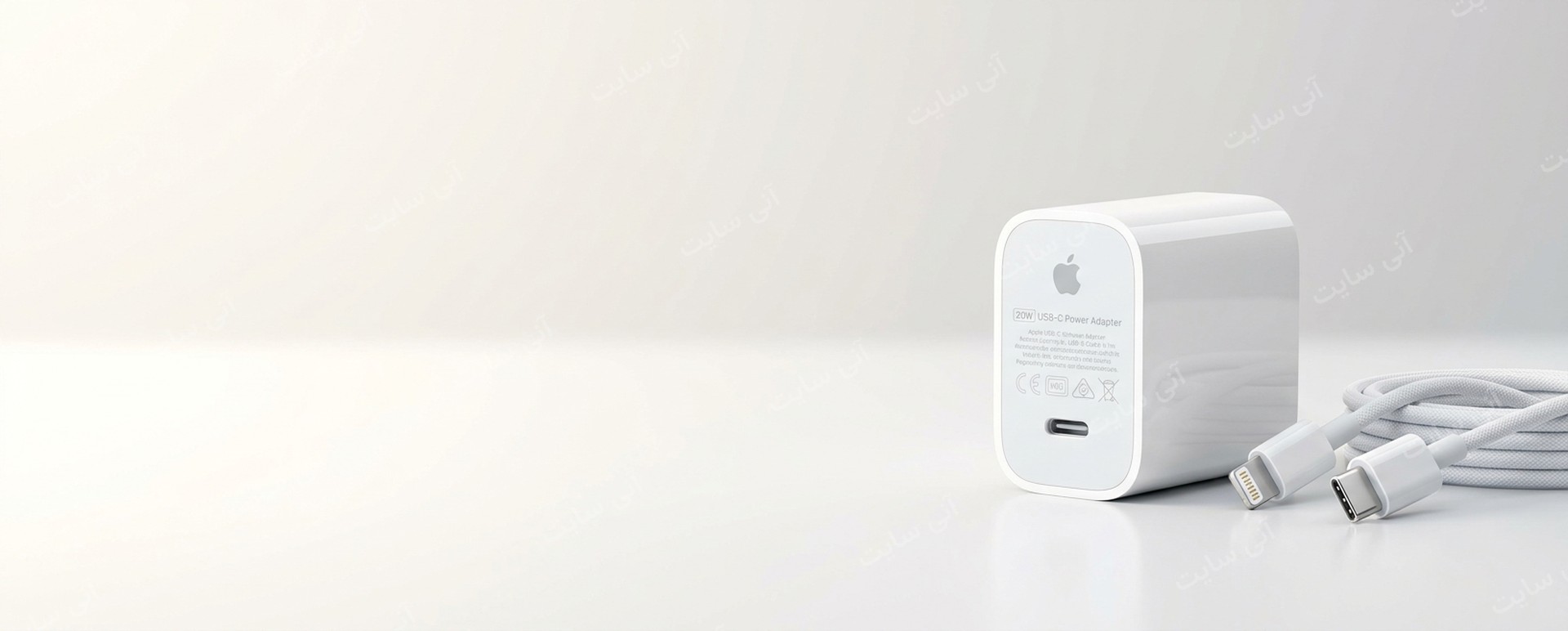 دانلود تصویر آماده تصویر بندانگشتی محصول | بنر شارژر اصلی Apple