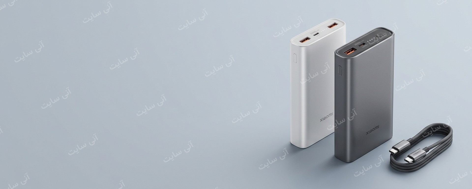 دانلود تصویر آماده تصویر بندانگشتی محصول | بنر پاوربانک Xiaomi