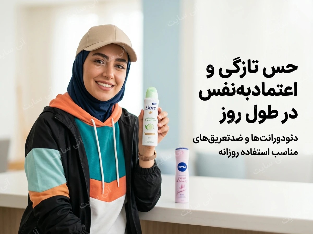 دانلود تصویر آماده برای بنر سایت فروشگاهی | دئودورانت و ضدتعریق