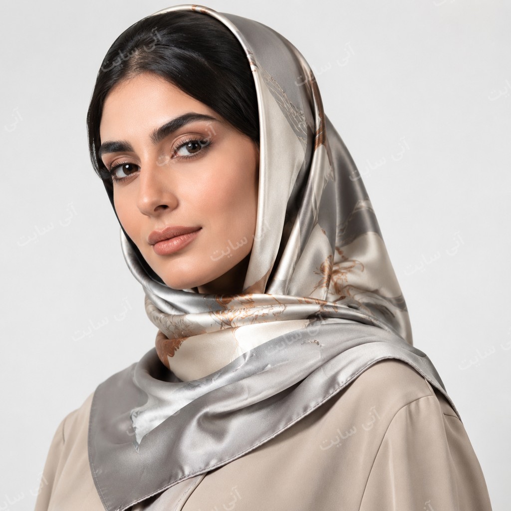دانلود تصویر آماده برای تصویر دسته‌بندی محصول | روسری زنانه ساتن یا ابریشمی