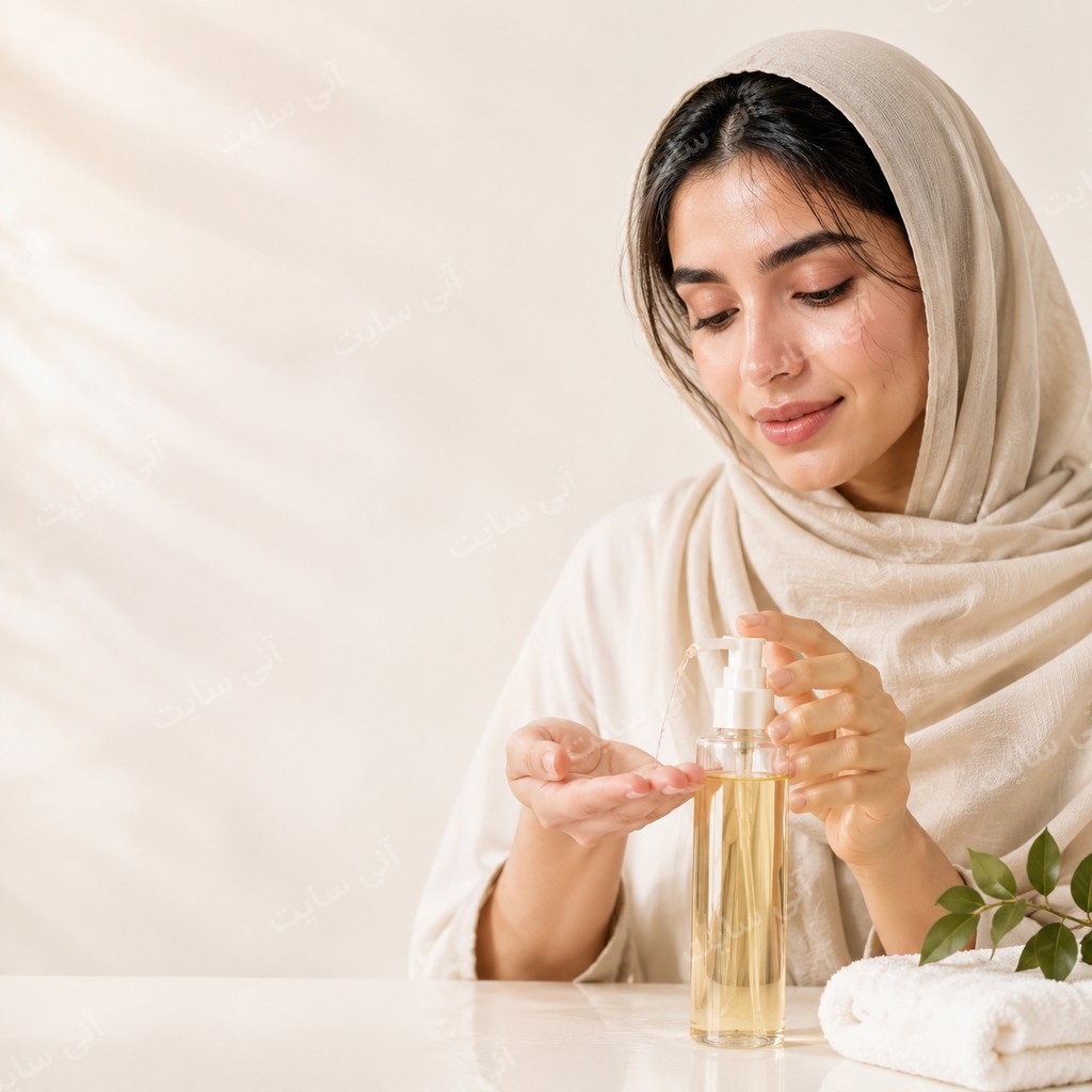 دانلود تصویر آماده سرم | روغن پاک‌کننده با حس لغزش نرم و شفافیت