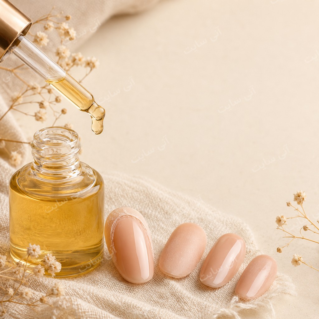 دانلود تصویر آماده بطری شیشه ای | روغن کوتیکول ناخن