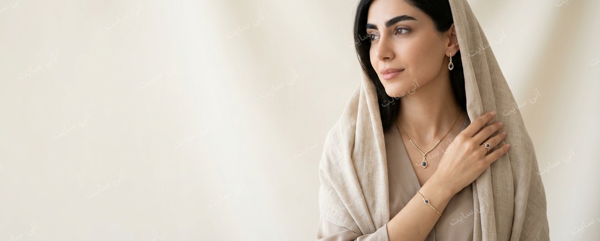 دانلود تصویر آماده برای بنر سایت فروشگاهی | ست بدلیجات زنانه