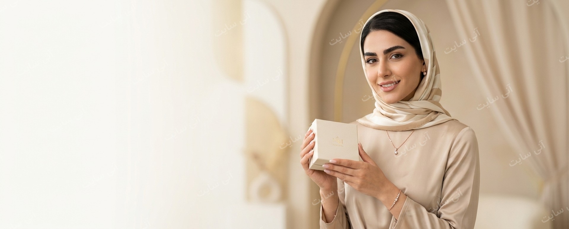 دانلود تصویر آماده برای بنر سایت فروشگاهی | ست هدیه اکسسوری زنانه