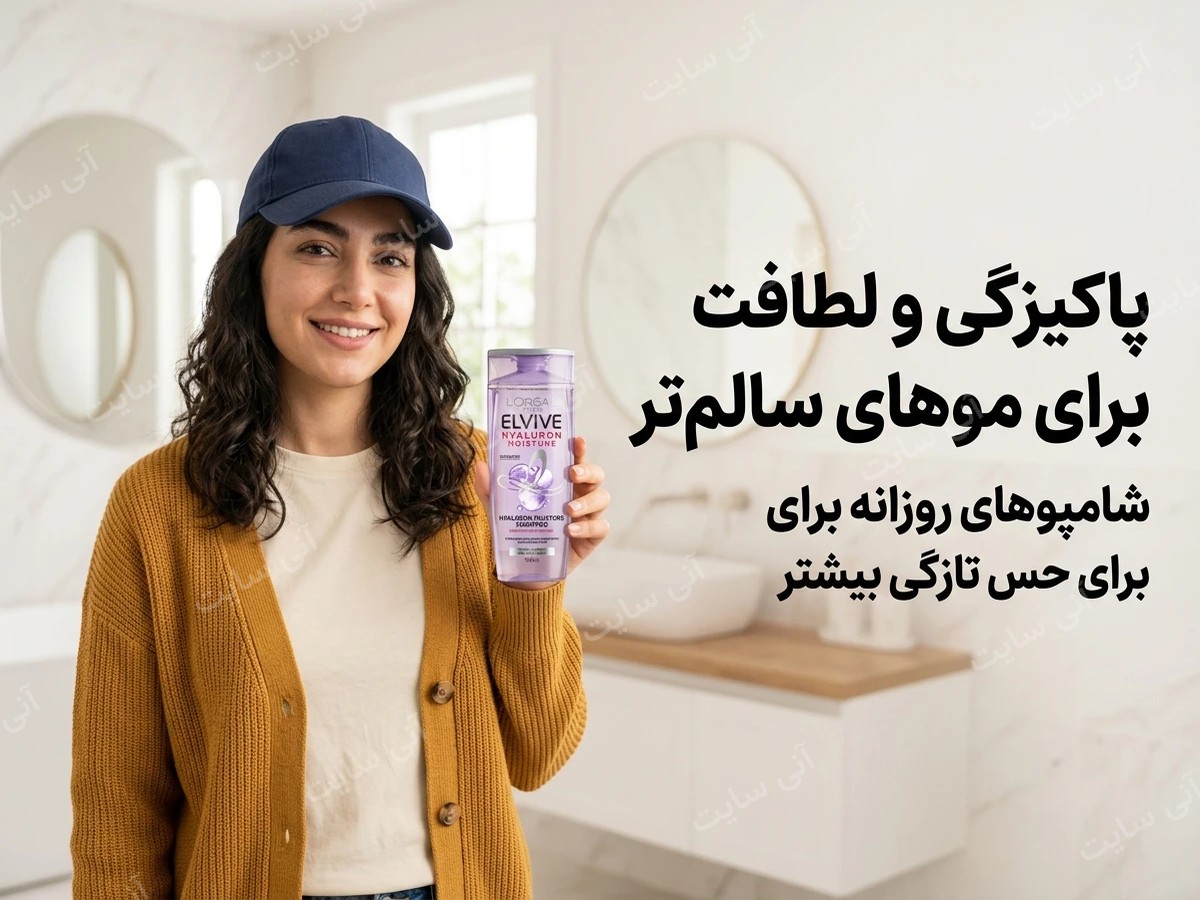 دانلود تصویر آماده برای بنر سایت فروشگاهی | شامپو مو