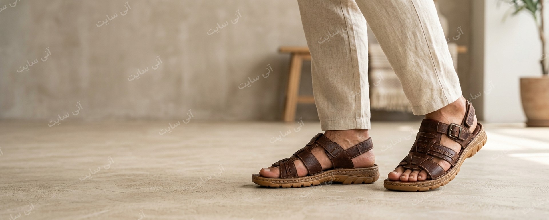 دانلود تصویر آماده برای بنر سایت فروشگاهی | صندل مردانه