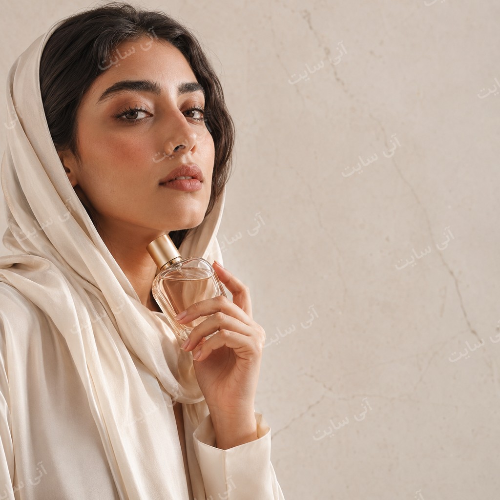 دانلود تصویر آماده کرم صورت | عطر زنانه مینیمال با حس لوکس و لطیف