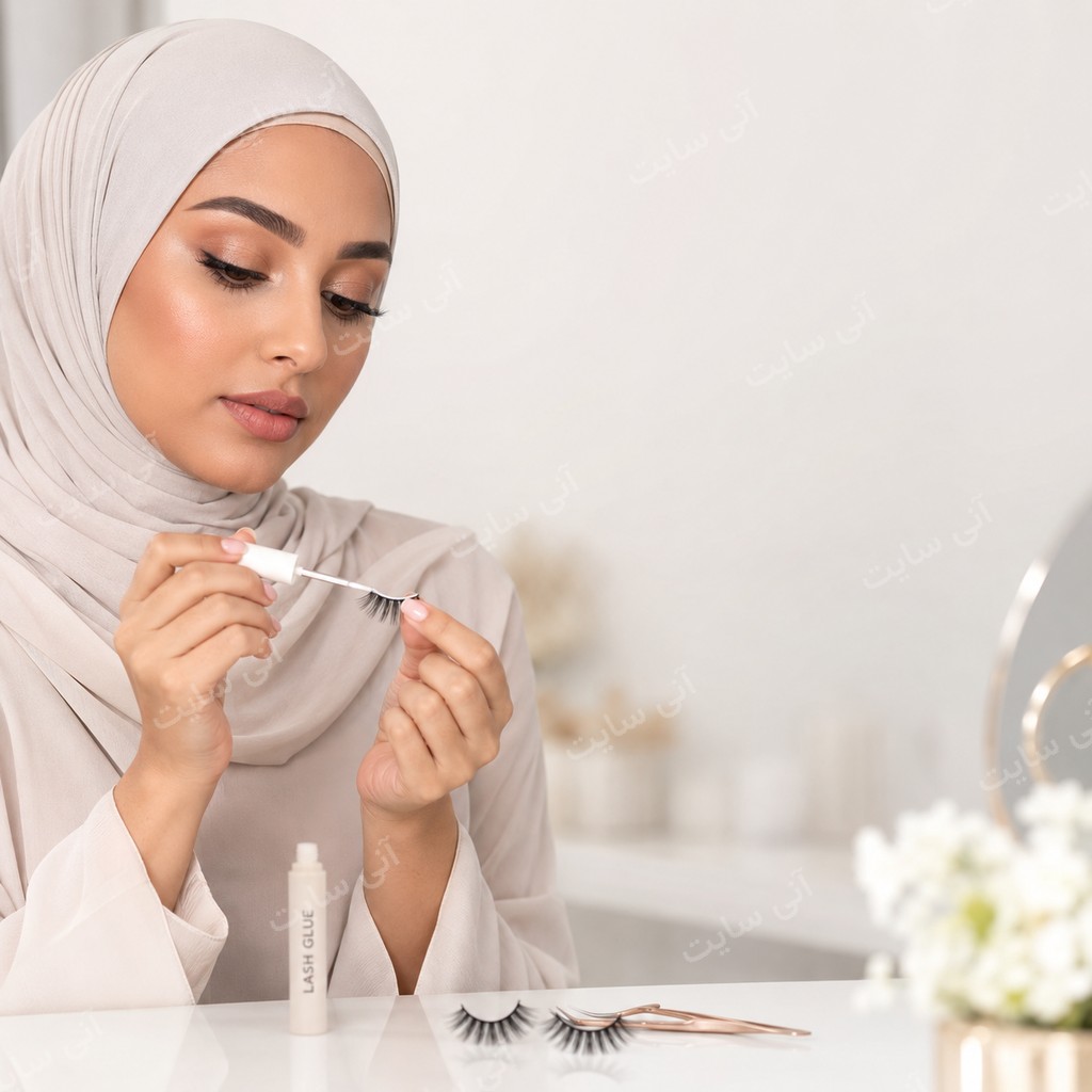 دانلود تصویر آماده برای بنر سایت فروشگاهی | چسب مژه