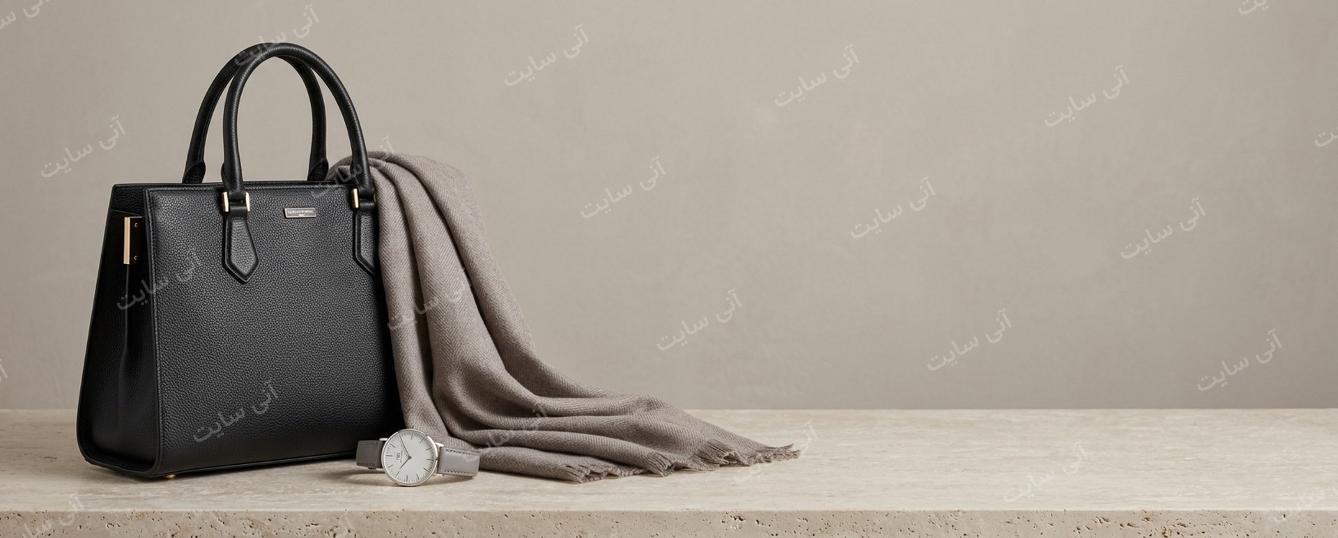 دانلود تصویر آماده برای بنر سایت فروشگاهی | کالکشن شال و کیف رسمی اداری