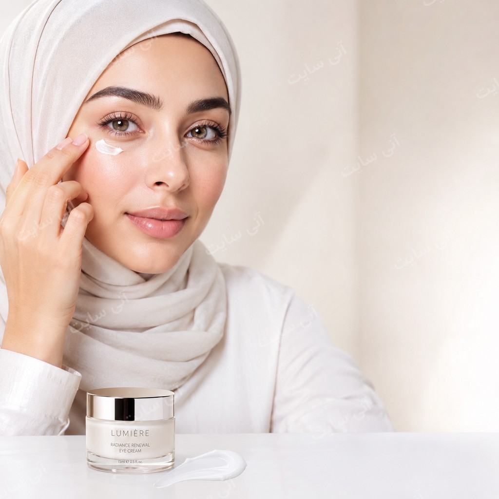 دانلود تصویر آماده برای بنر سایت فروشگاهی | کرم دور چشم