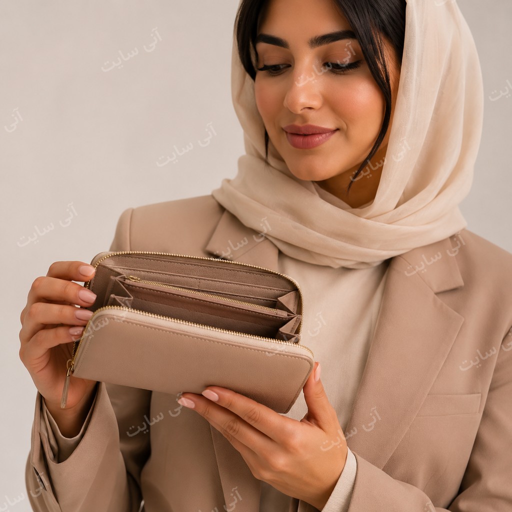 دانلود تصویر آماده مینیمال | کیف پول زنانه لوکس