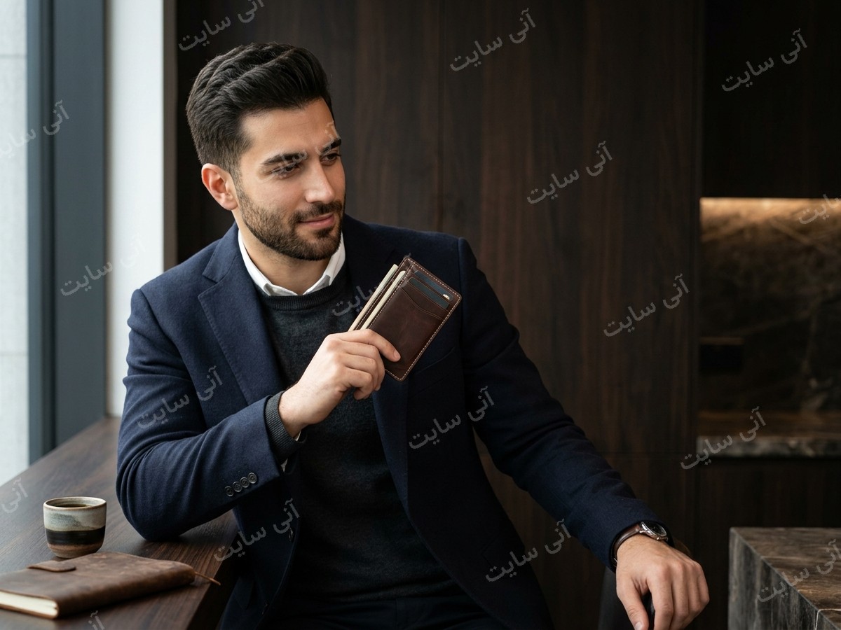 دانلود تصویر آماده برای بنر سایت فروشگاهی | کیف پول مردانه رسپانسیو